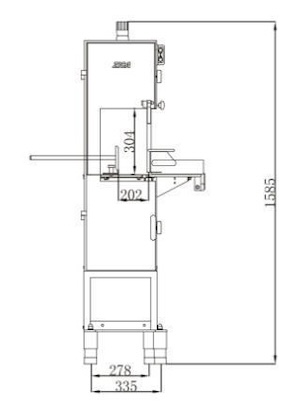 Пила для різання м'яса AIRHOT HSL-2020A (380В)